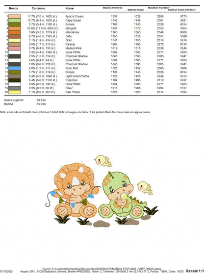 Dinosaur embroidery designs - Baby Dino with pacifier and bird machine embroidery pattern - Boy Tyrannosaurus Triceratops - Instant download