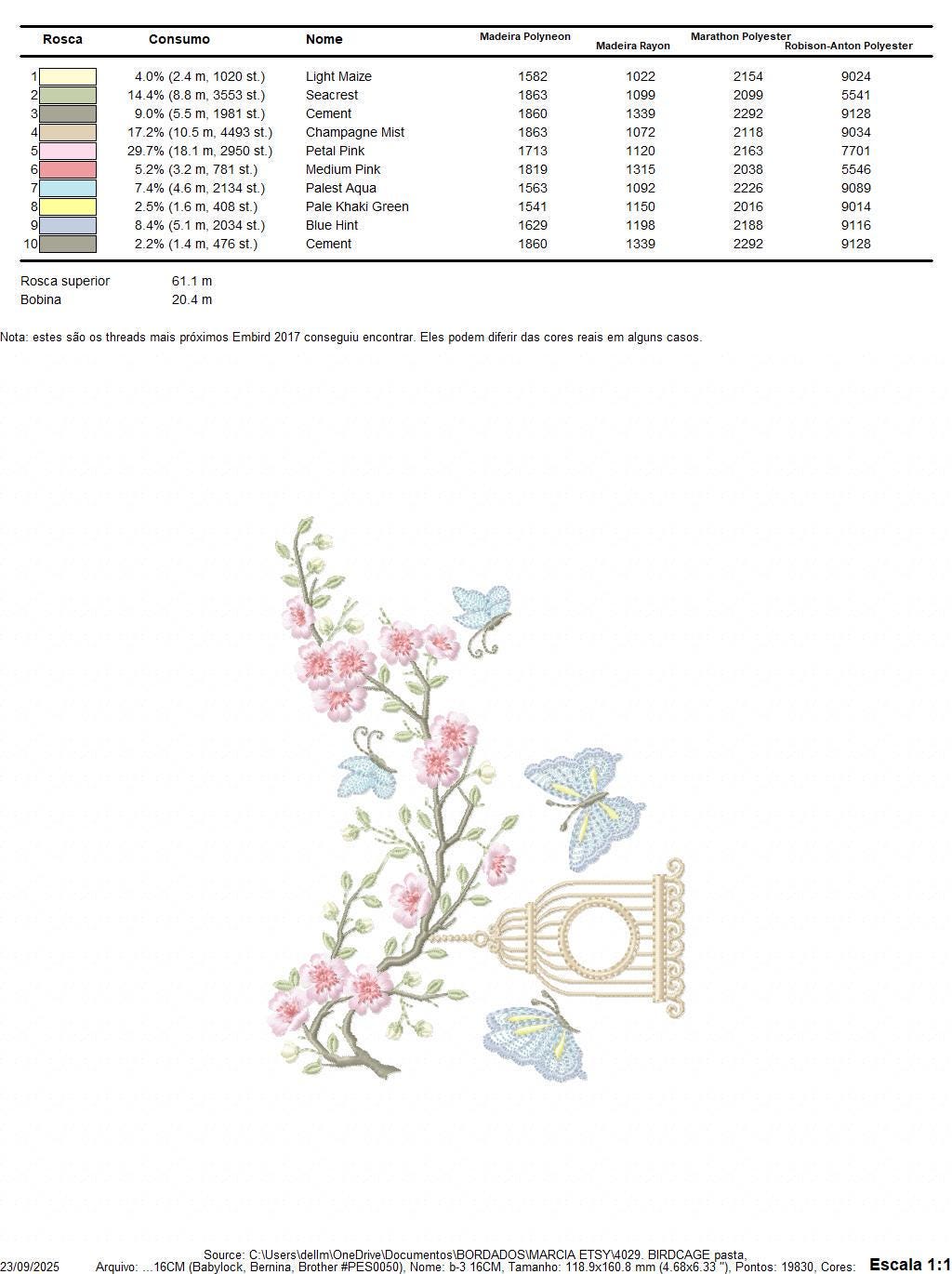 Birdhouse embroidery designs - Cherry Blossom tree with flowers machine embroidery pattern - Baby girl file - Instant digital download pes