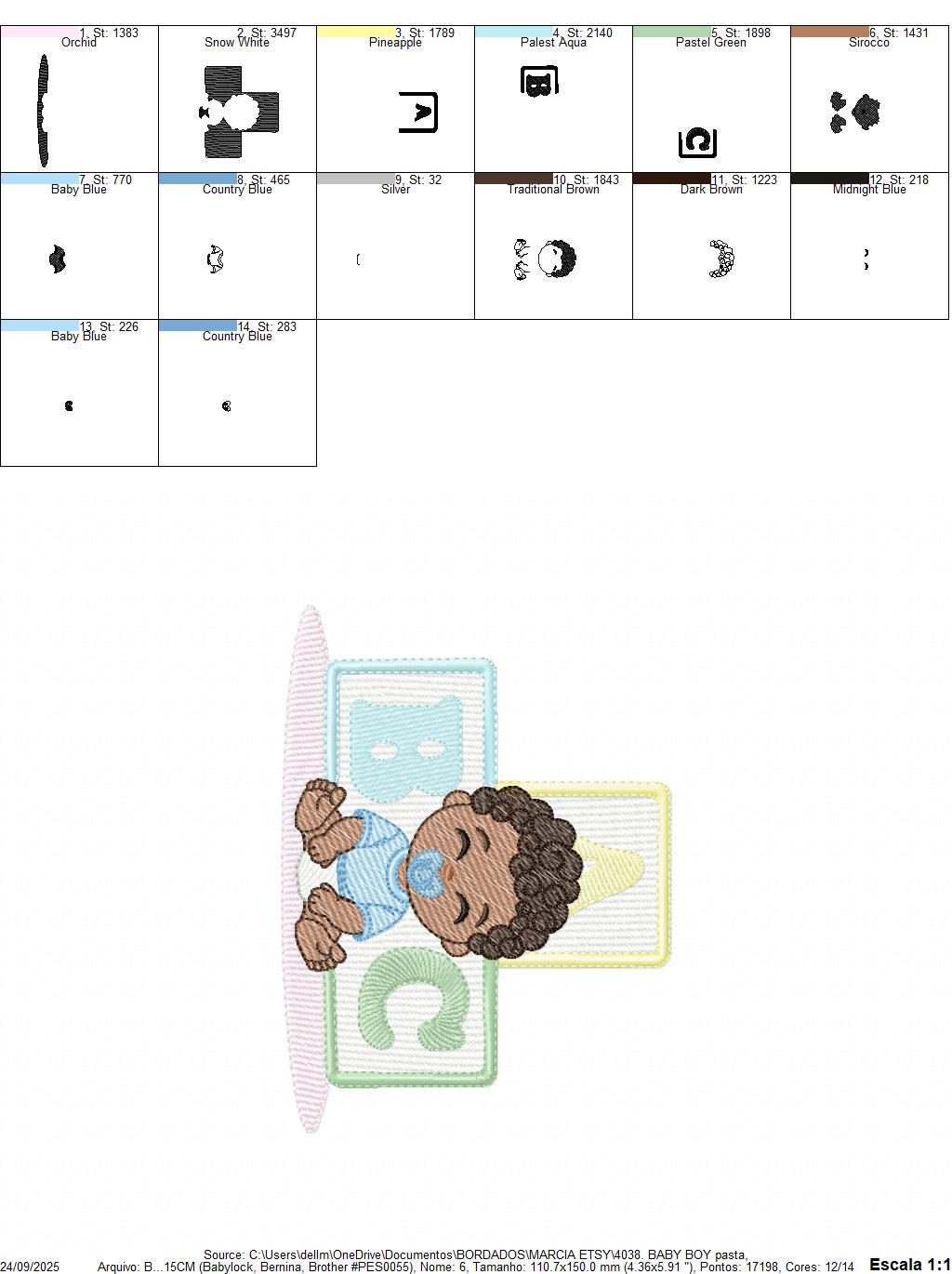 Baby boy embroidery designs - Newborn with pacifier machine embroidery pattern - Boy with black curly hair - Instant digital download pes