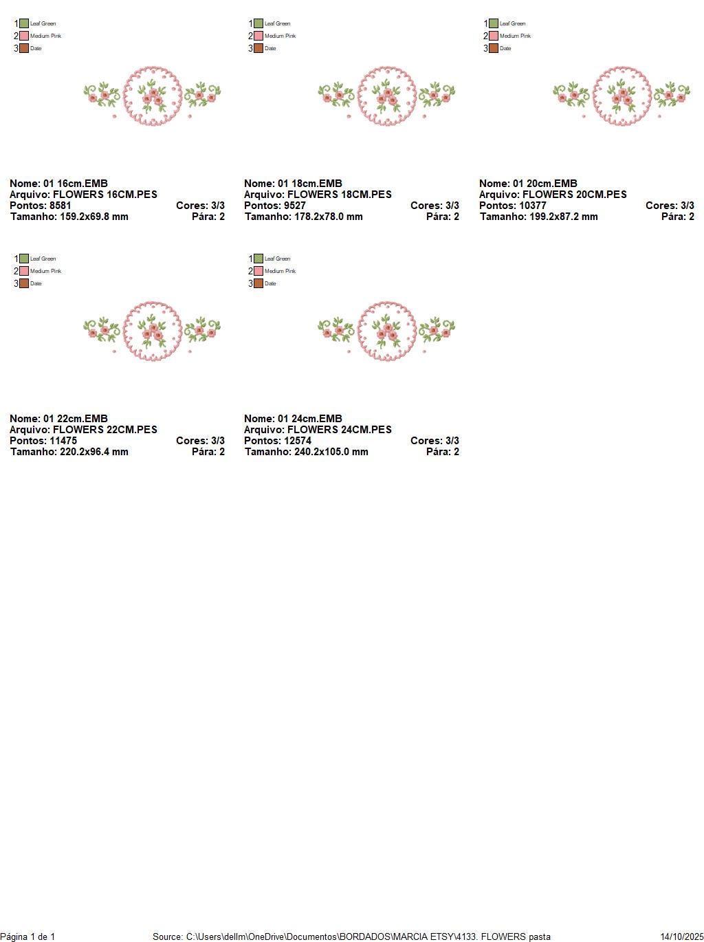 Flower Wreath embroidery designs - Floral Frame machine embroidery pattern - Kitchen Tea Towel file - Instant digital download pes jef dst