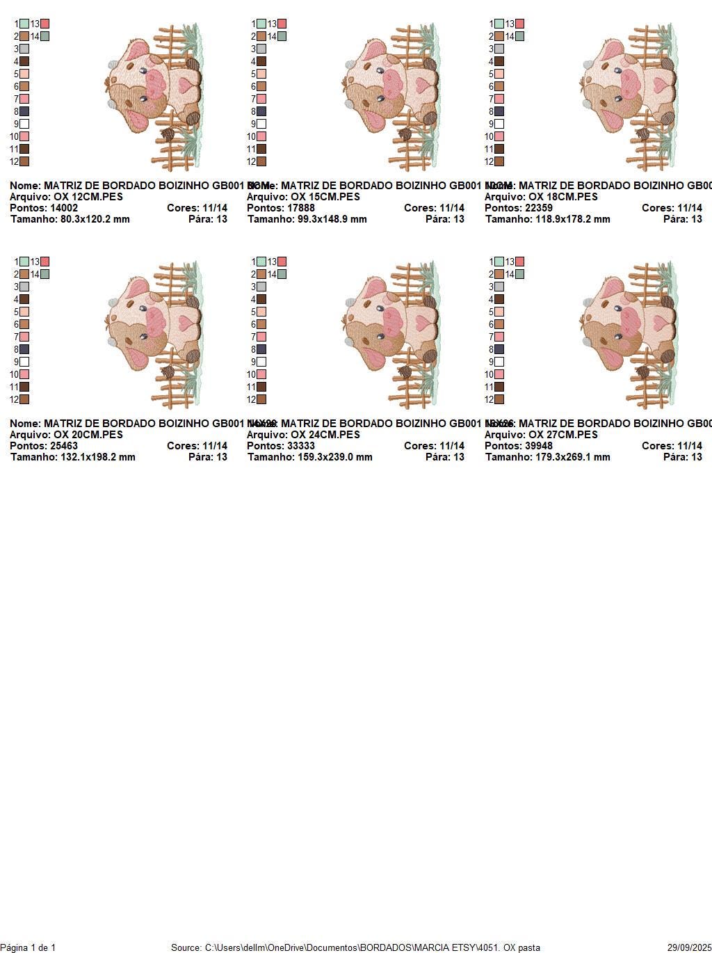 Ox embroidery design - Cow Farm Animal Ranch machine embroidery pattern - Kitchen Towel file - Instant digital download pes jef dst hus vp3