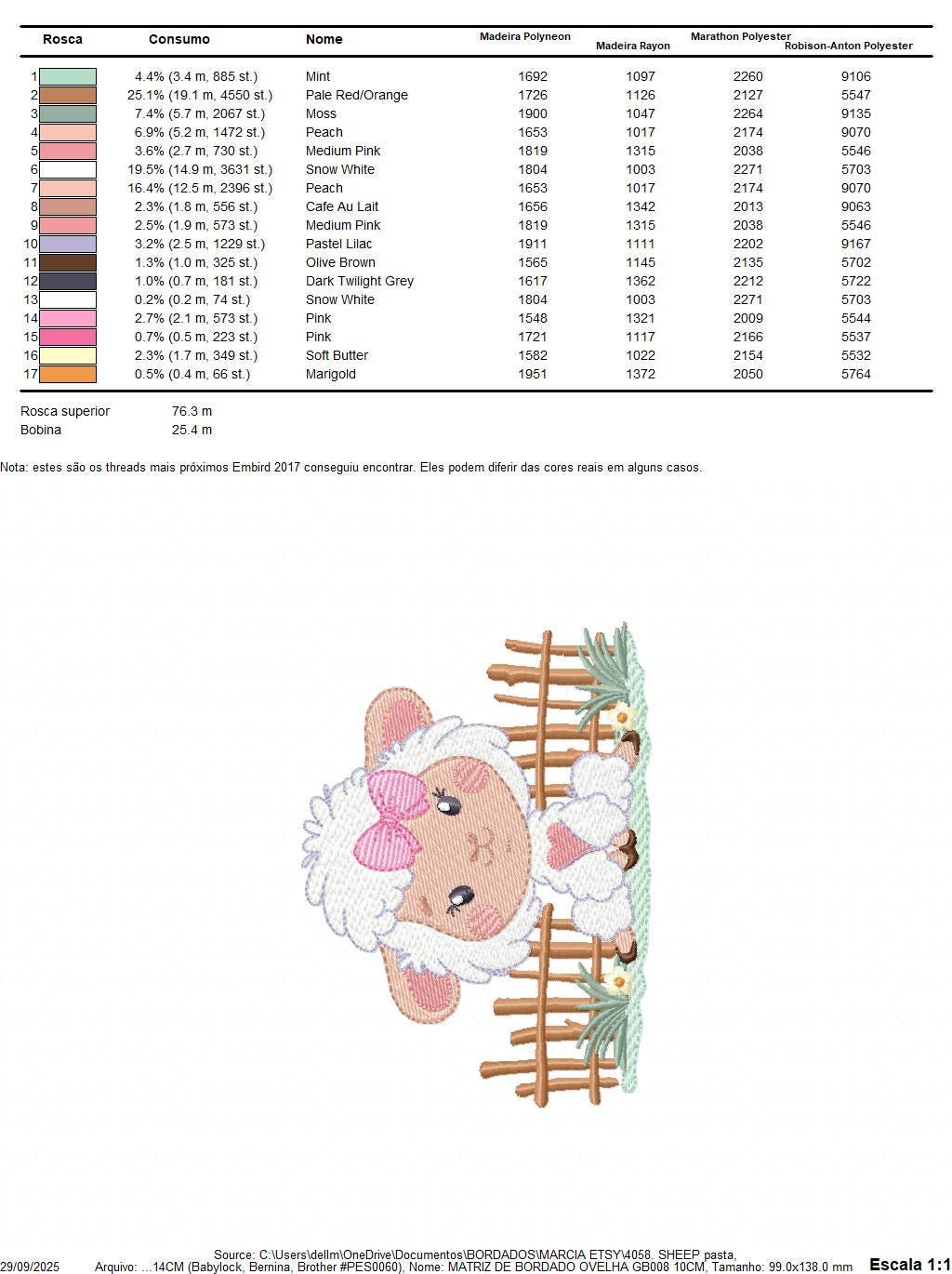 Sheep embroidery design - Farm Animal Lamb machine embroidery pattern - Newborn Baby Girl file - Instant digital download pes jef dst hus