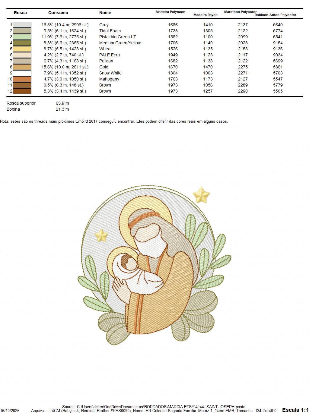 Holy Family embroidery designs - Father Joseph and Baby Jesus machine embroidery pattern - Catholic Religious file - Instant download pes
