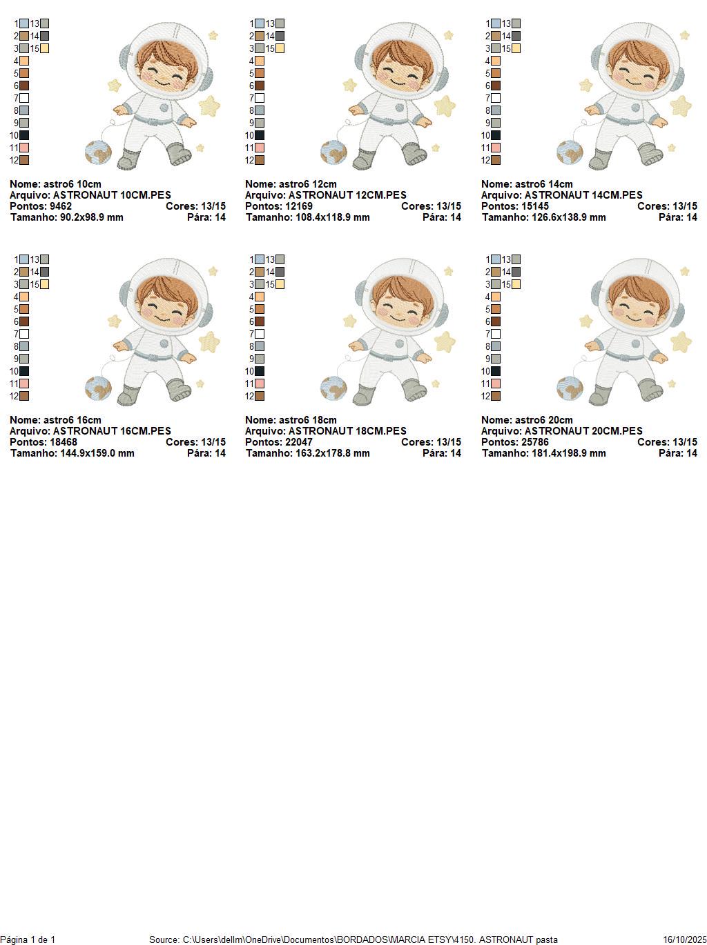 Astronaut embroidery designs - Space Rocket Planet Stars machine embroidery pattern - Baby boy file - Instant digital download pes jef dst