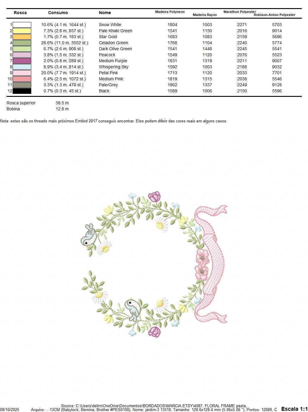 Birds with flower frame embroidery designs - Floral Wreath machine embroidery pattern - Daisies Kitchen Towel - Instant digital download pes