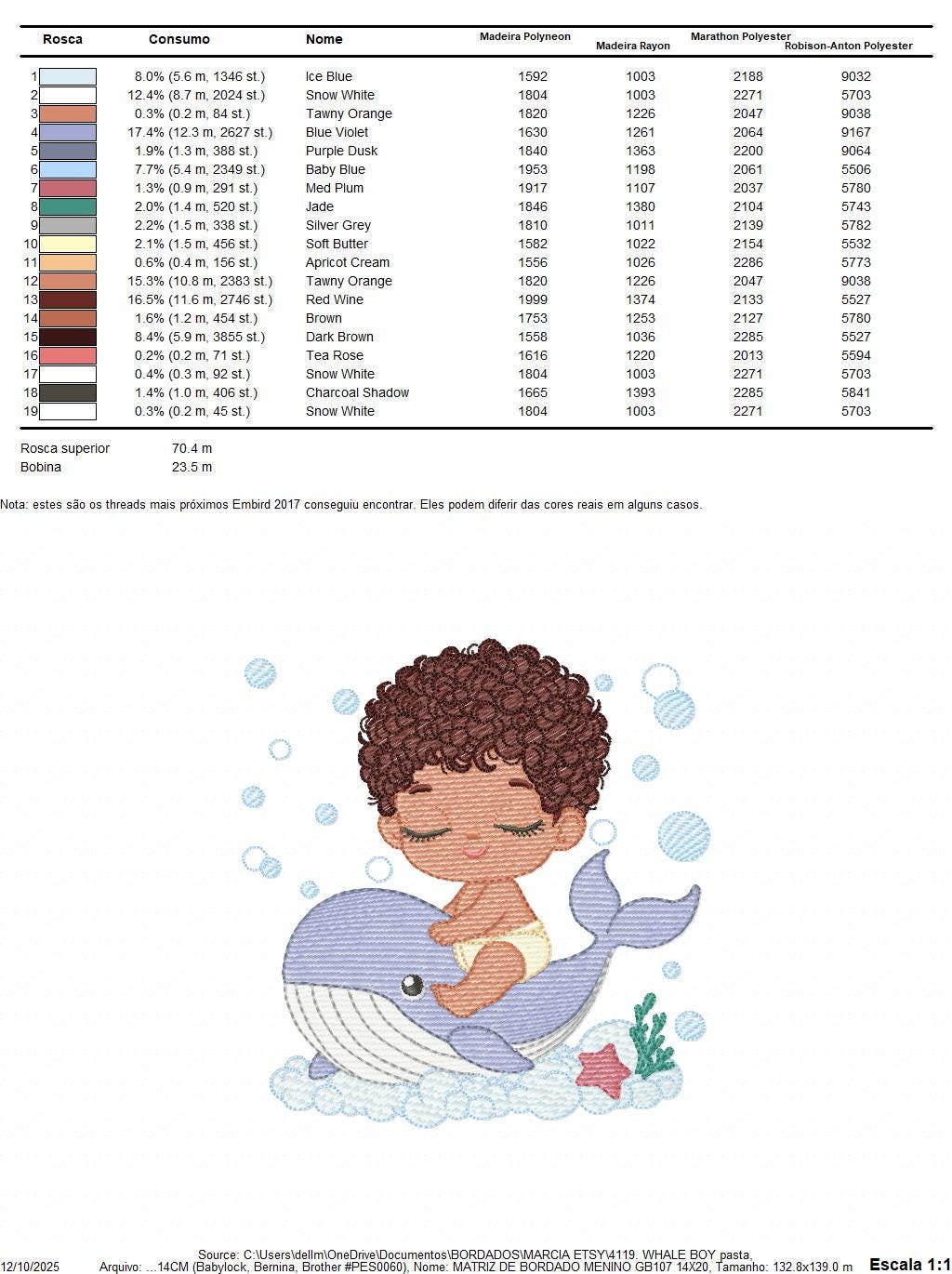 Whale embroidery designs - Diver Swiming Boy with black curly hair machine embroidery pattern - Ocean animal file - Instant download pes jef