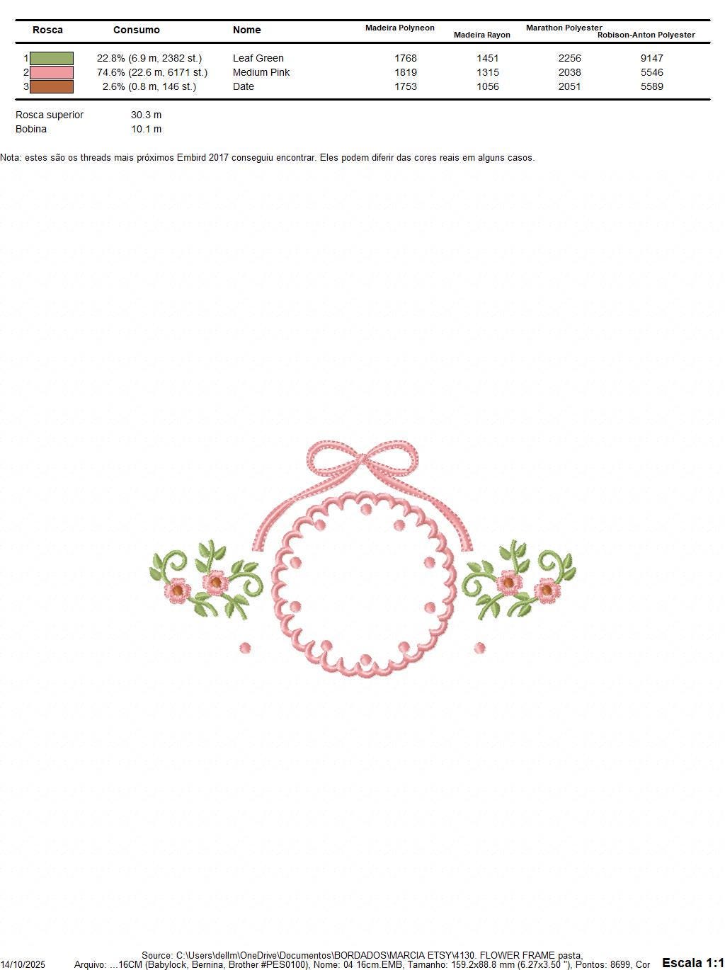 Flower Wreath embroidery designs - Floral Frame machine embroidery pattern - Kitchen Tea Towel file - Instant digital download pes jef dst