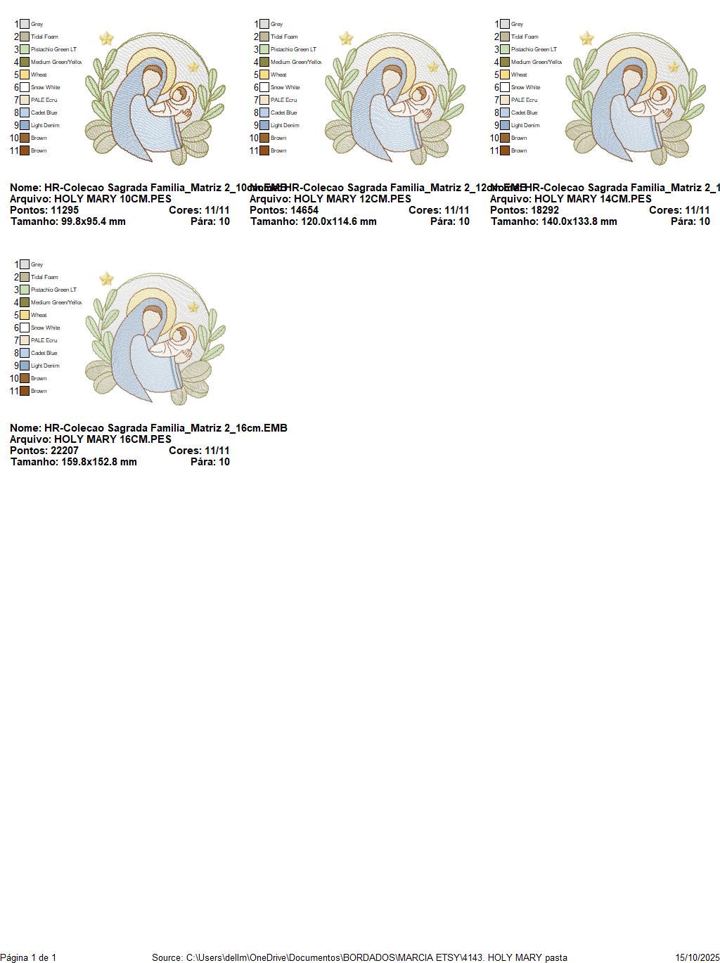 Holy Mary embroidery designs - Virgin Mary and Baby Jesus machine embroidery pattern - Catholic religious file - Instant digital download