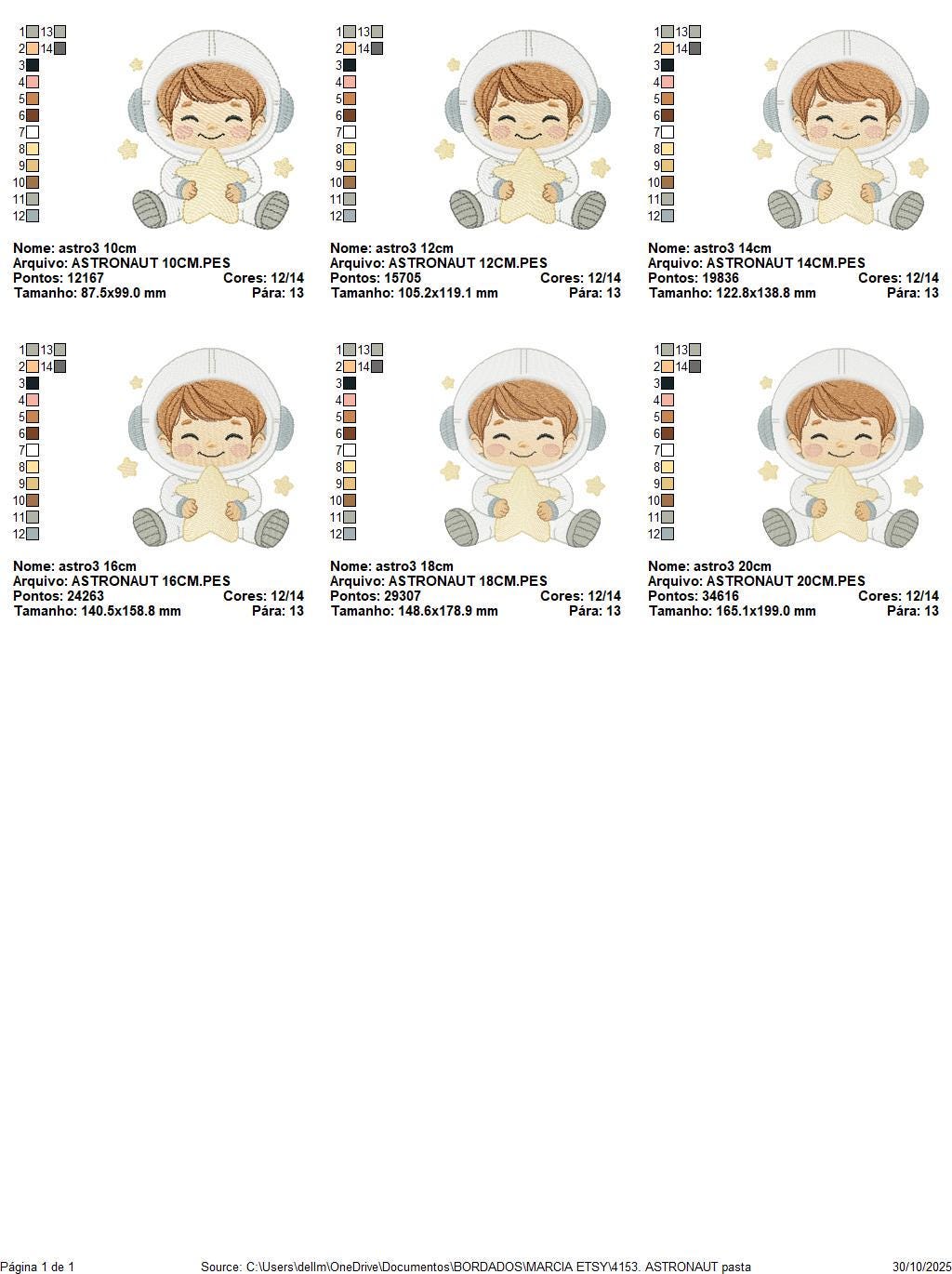 Astronaut embroidery designs - Space Rocket Planet Stars machine embroidery pattern - Baby boy file - Instant digital download pes jef dst