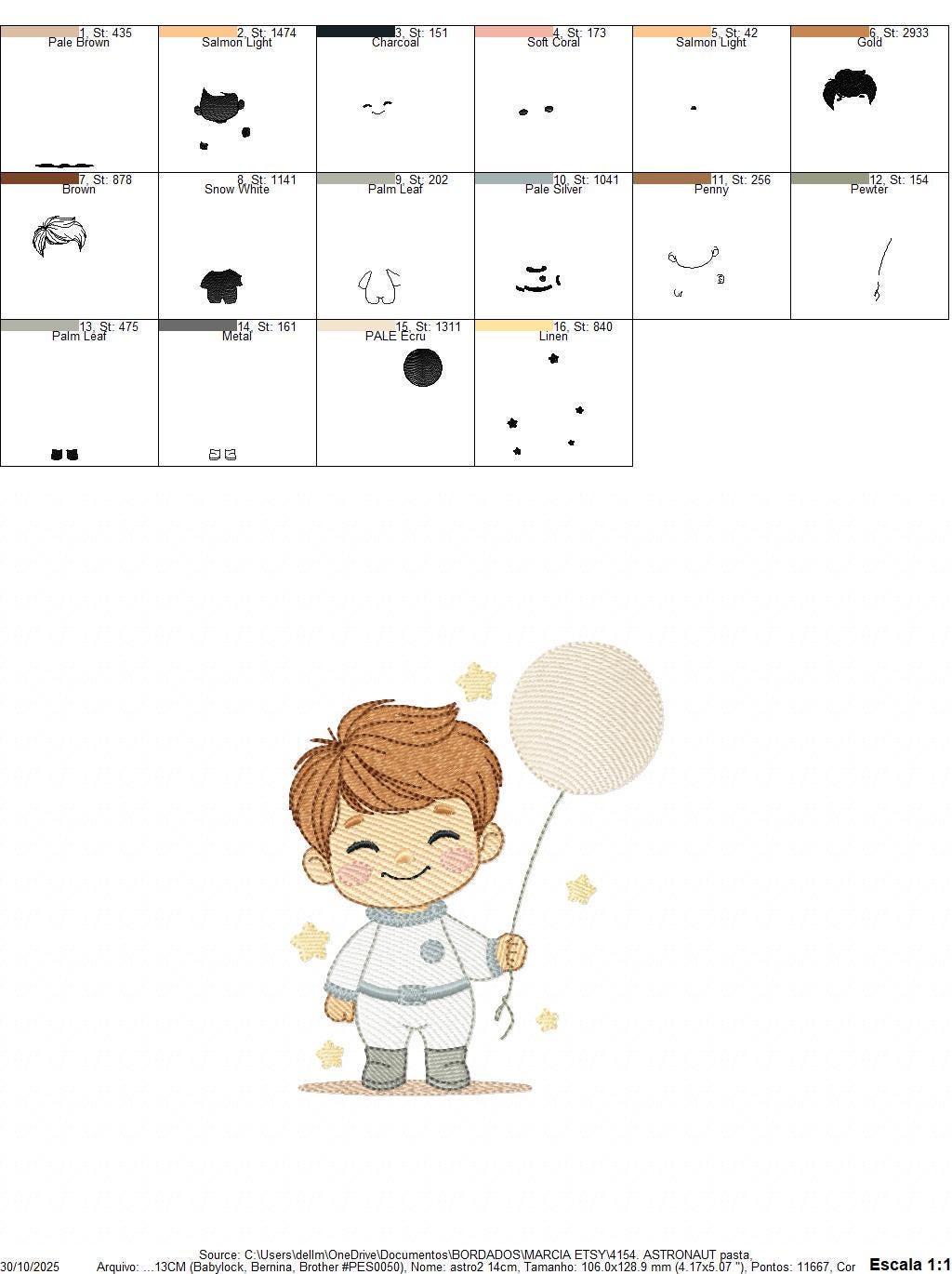 Astronaut embroidery designs - Space Rocket Planet Stars machine embroidery pattern - Baby boy file - Instant digital download pes jef dst