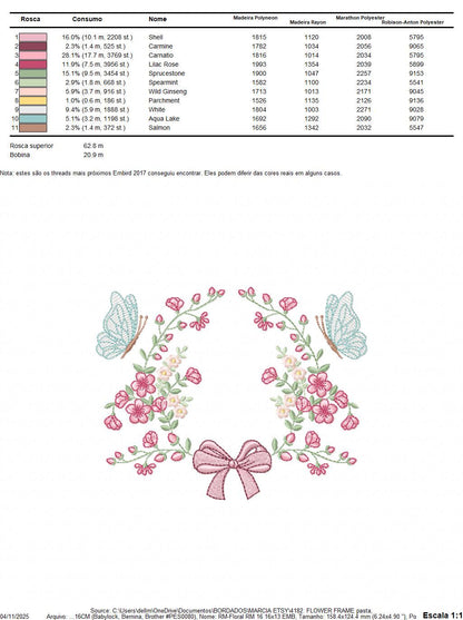 Flower with lace embroidery designs - Roses with butterfly machine pattern - Floral Kitchen Towel - Instant digital download pes jef dst hus