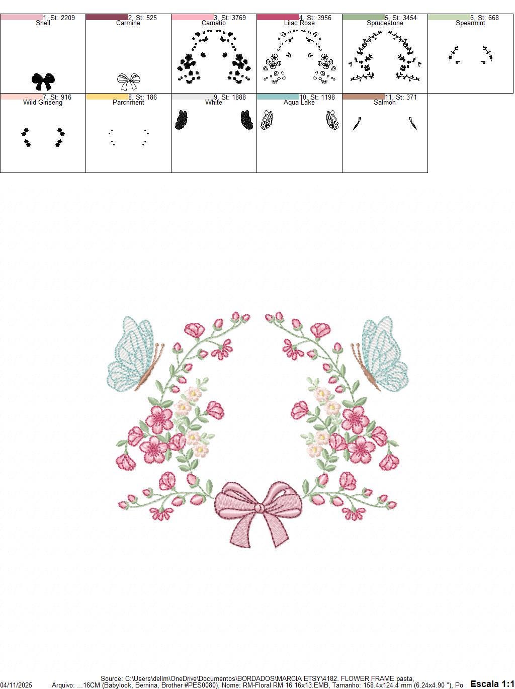 Flower with lace embroidery designs - Roses with butterfly machine pattern - Floral Kitchen Towel - Instant digital download pes jef dst hus