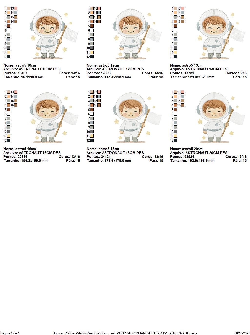 Astronaut embroidery designs - Space Rocket Planet Stars machine embroidery pattern - Baby boy file - Instant digital download pes jef dst