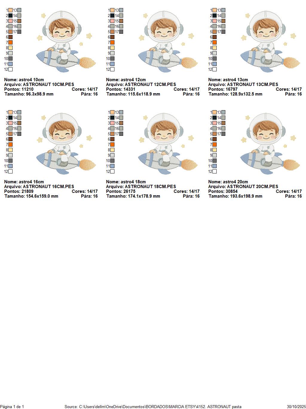 Astronaut embroidery designs - Space Rocket Planet Stars machine embroidery pattern - Baby boy file - Instant digital download pes jef dst