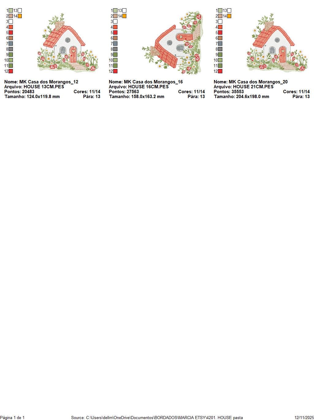 Fairytale Magical House embroidery designs - Fairy house with mushrooms and strawberries machine pattern - Baby girl file - Instant download