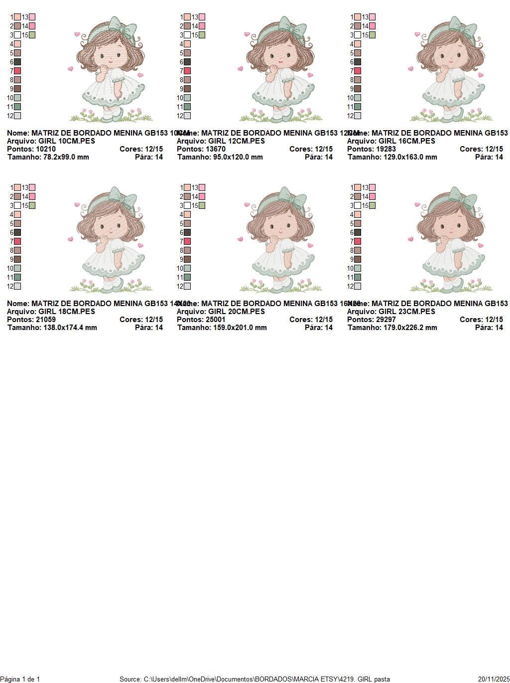 Baby girl embroidery designs - Girl with long hair and lace machine embroidery pattern - Princess with flower - Instant download pes jef dst