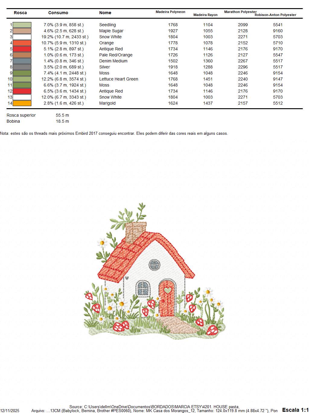 Fairytale Magical House embroidery designs - Fairy house with mushrooms and strawberries machine pattern - Baby girl file - Instant download