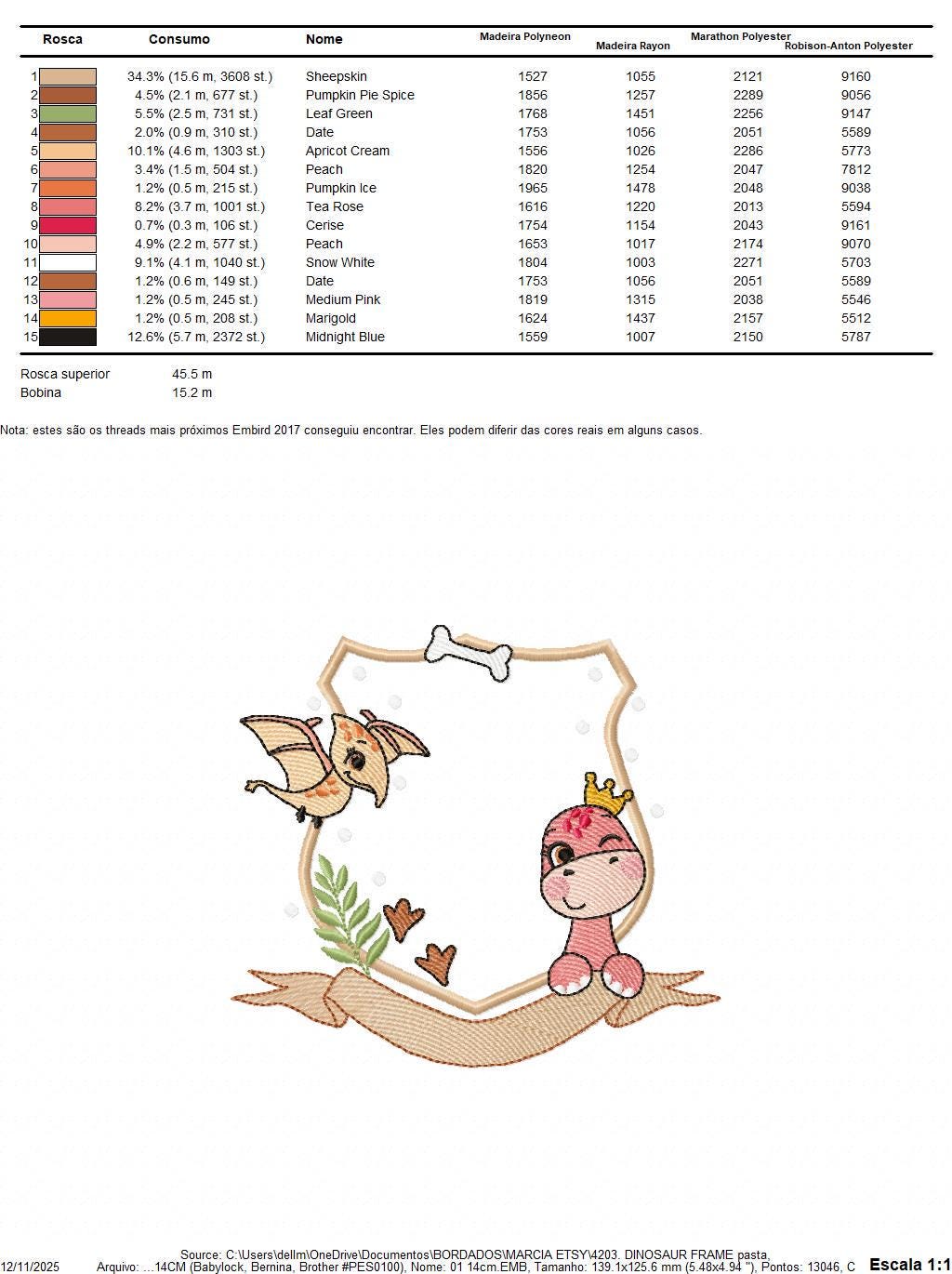 Dinosaur embroidery designs - Dino monogram frame machine embroidery pattern - Baby Girl and Boy file T rex - Instant download pes jef dst