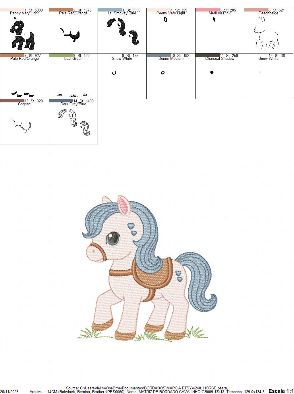 Horse embroidery design - Farm Ranch Pony machine embroidery pattern - Baby Boy Cowboy Horse file - Instant digital download pes jef dst hus