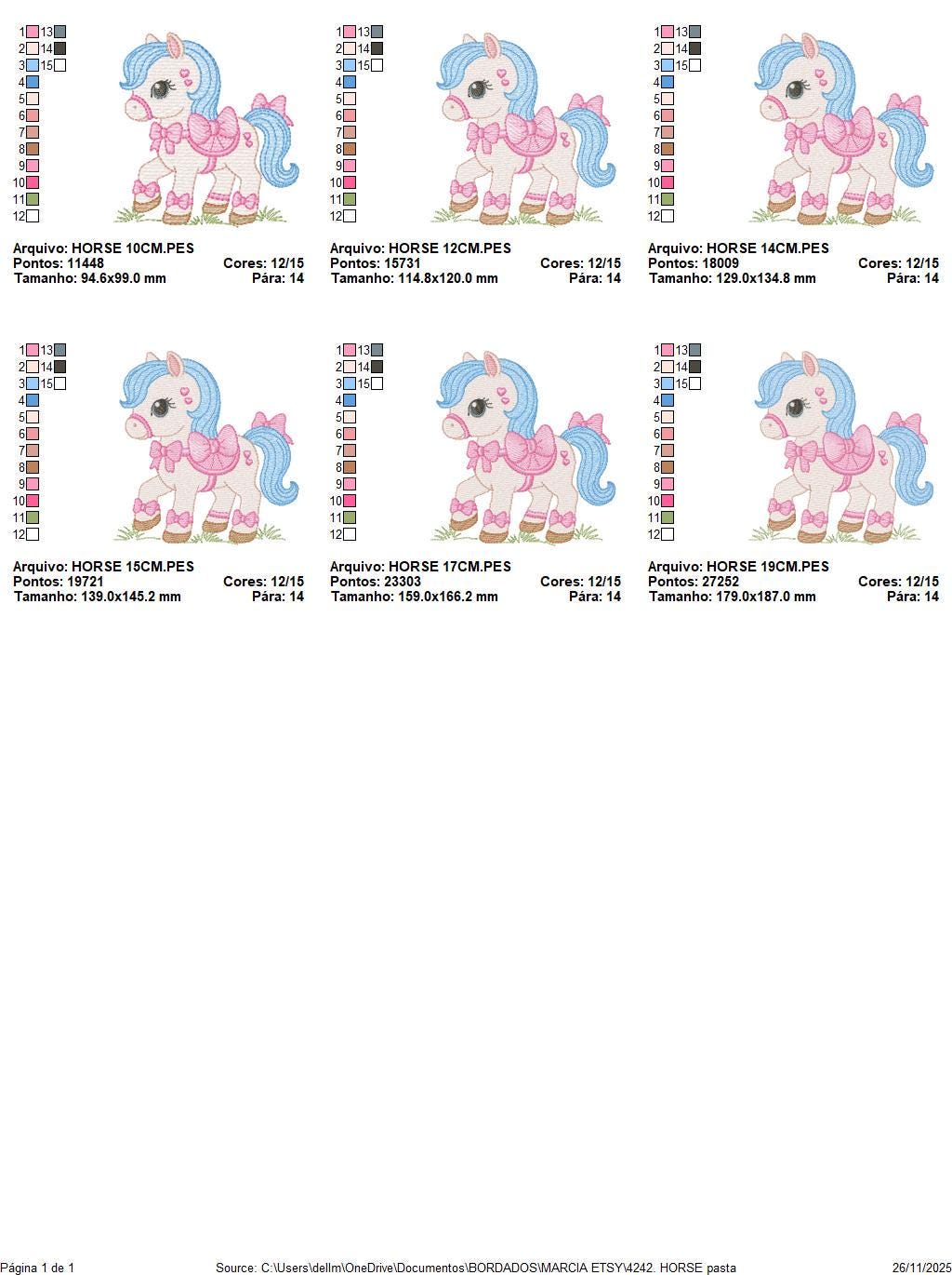 Horse embroidery design - Farm Ranch Pony machine embroidery pattern - Baby Girl Cowboy Horse file - Instant digital download pes jef dst