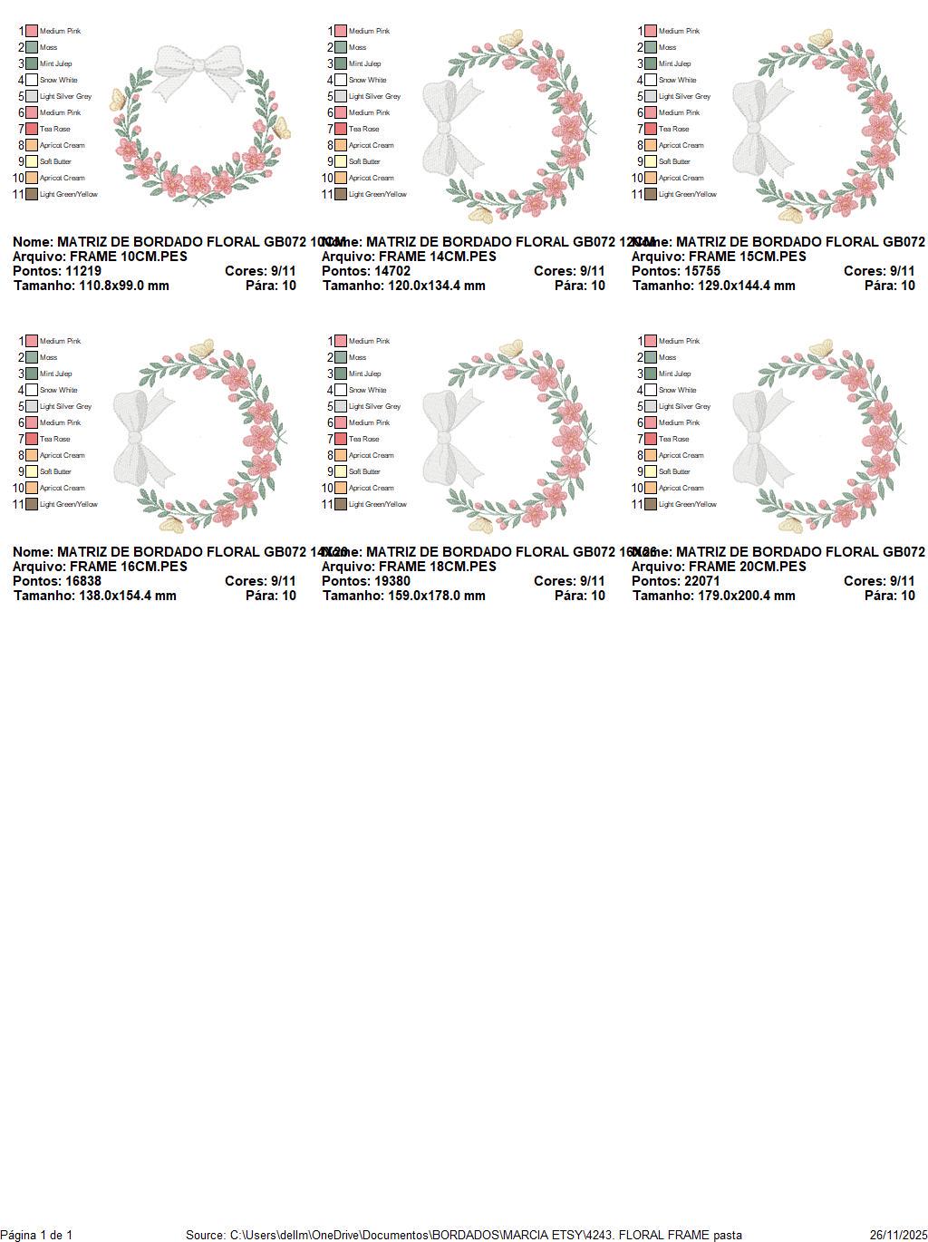 Flower Frame embroidery designs - Floral Wreath with lace and butterflies machine embroidery pattern - Kitchen Tea Towel - Instant download