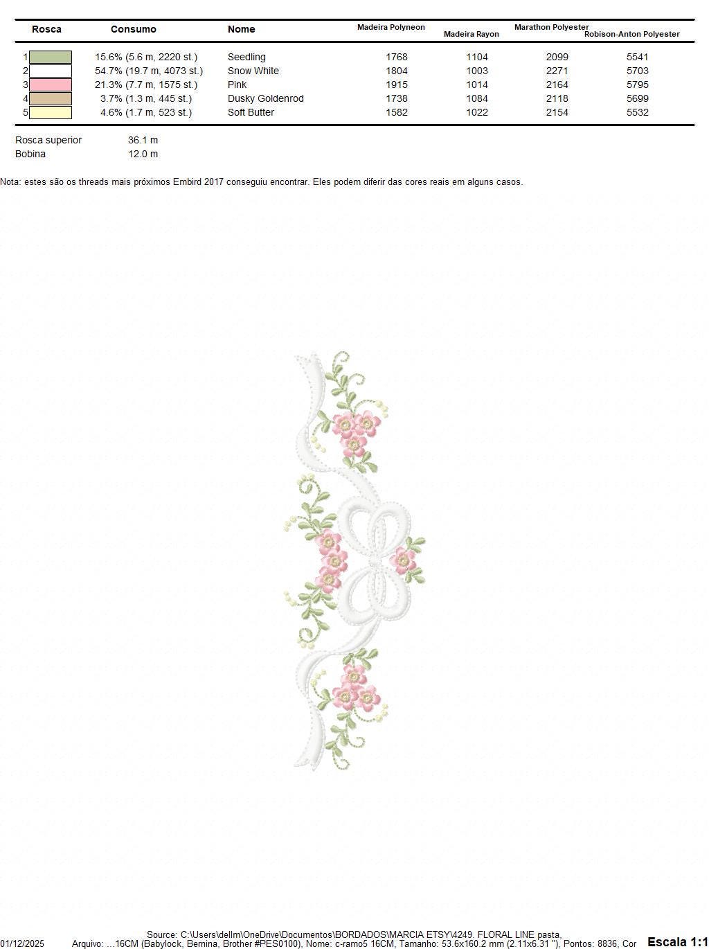 Roses embroidery designs - Flower Line Divider machine embroidery pattern - Kitchen Towel file - Instant digital download jef pes dst hus