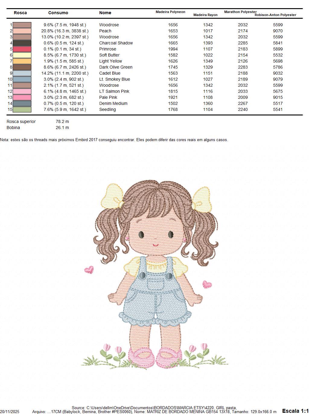 Baby girl embroidery designs - Girl with long hair ponytail and hearts machine embroidery pattern - Princess with flower - Instant download