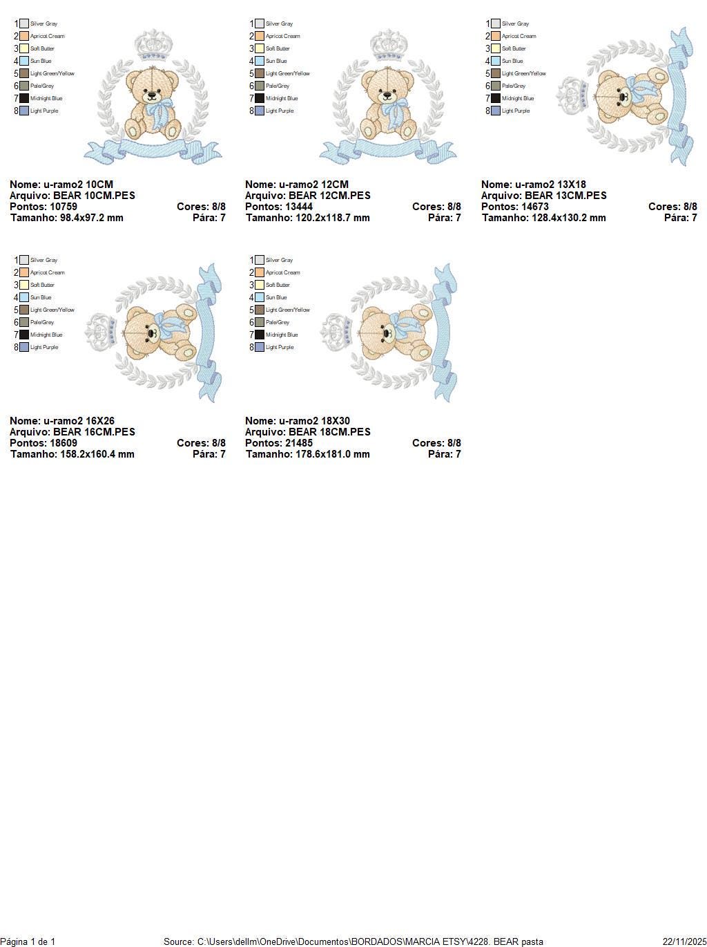 Frame Male Bear embroidery designs - Laurel Teddy Bear machine embroidery pattern - Baby Boy Bear wreath file - Instant digital download pes