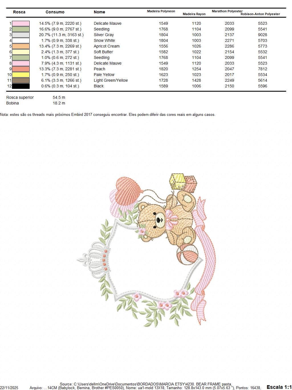 Monogram Frame Girl Bear embroidery designs - Laurel Teddy Bear machine embroidery pattern - Baby Bear Bear Wreath file - Instant download