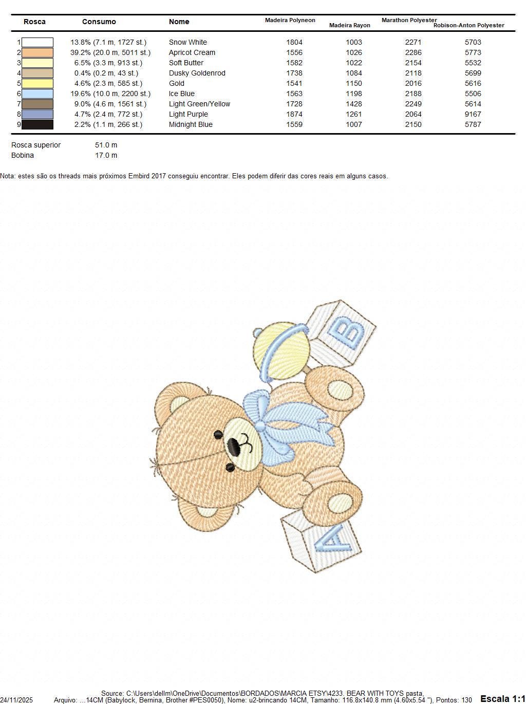 Bear with toys and baby rattle embroidery designs - Boy Bear machine embroidery pattern - Instant digital download pes jef dst hus vp3 xxx