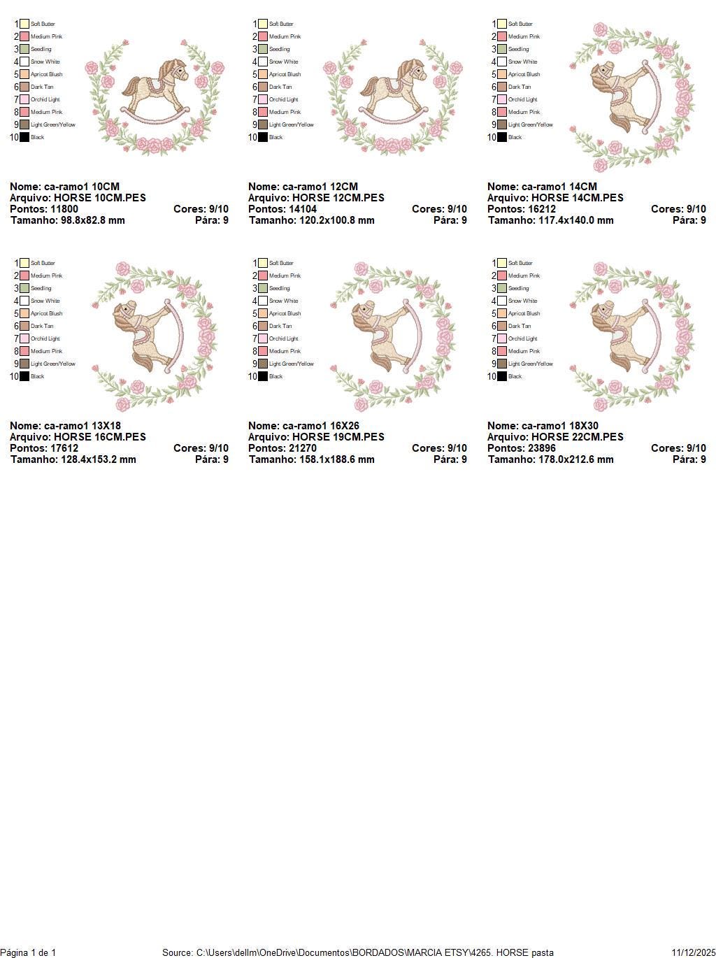 Toy Horse embroidery design - Baby boy rocking horse laurel frame machine embroidery pattern - Instant digital download pes jef hus dst vp3