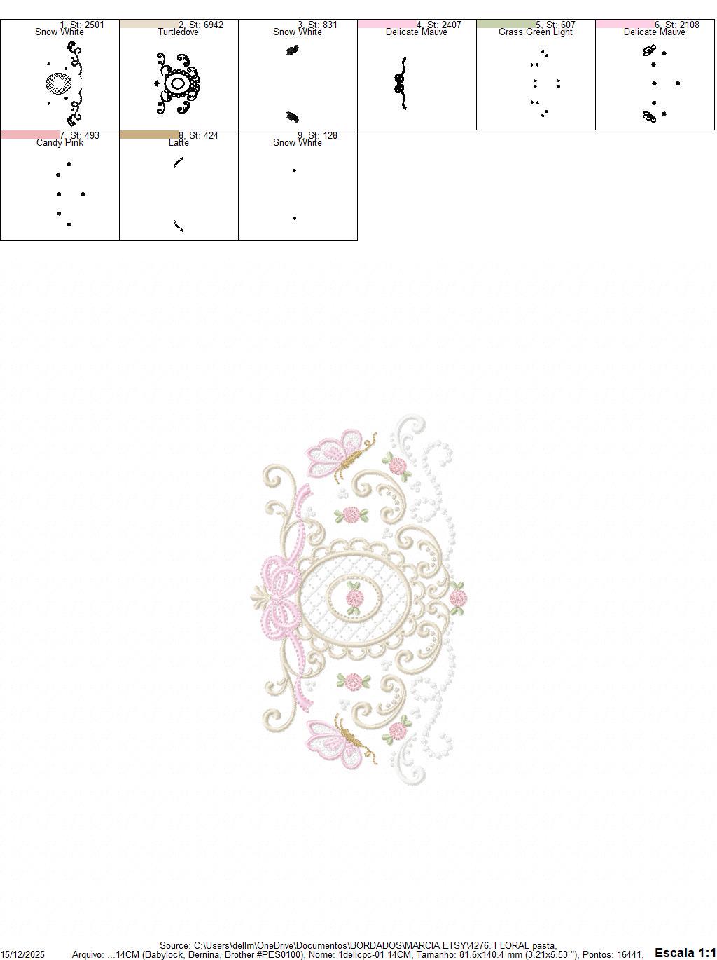 Roses with lace and butterflies embroidery designs - Flowers with frame machine embroidery pattern - Floral Kitchen towel - Instant download