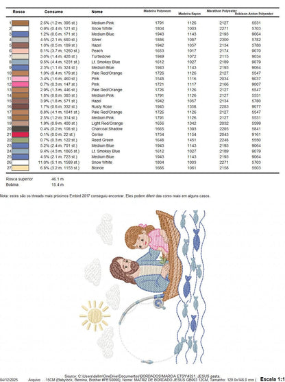 Jesus embroidery designs - Baby girl fishing machine embroidery pattern - Catholic Religious file - Instant digital download pes jef dst hus