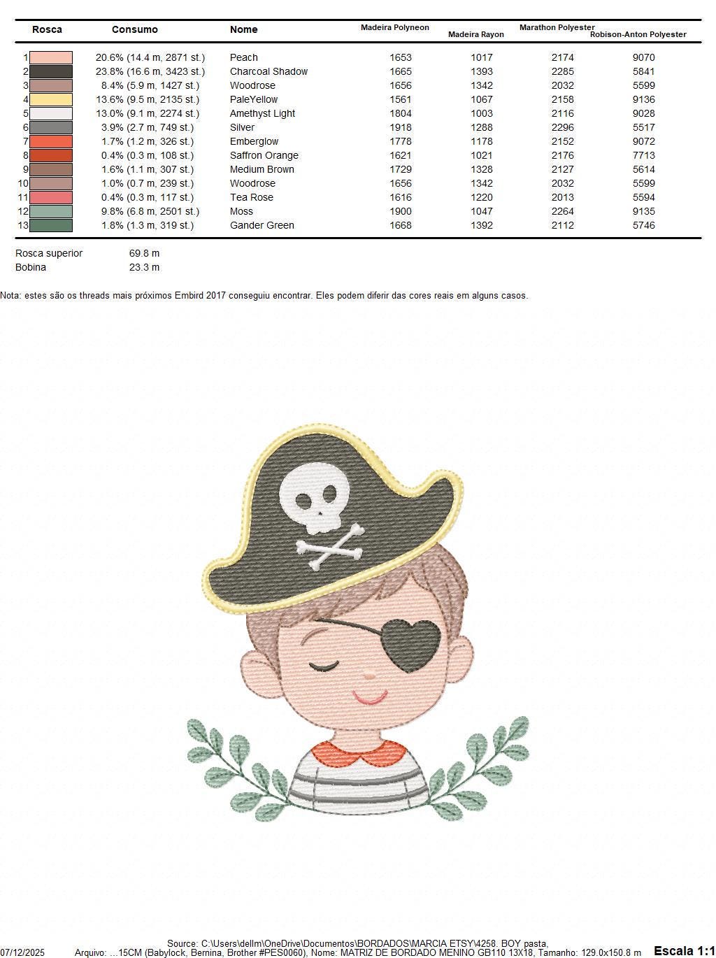 Pirate boy embroidery designs - Buccaneer machine embroidery pattern - Nautical Baby boy file - Instant digital download pes jef dst hus vp3