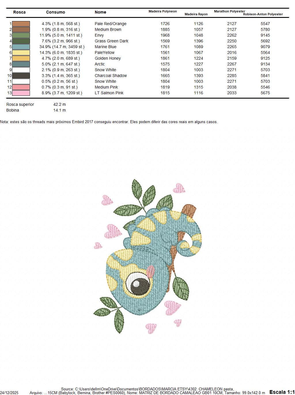 Chameleon embroidery designs - Colorful Animal with hearts machine embroidery pattern - Baby boy file - Instant digital download pes jef dst