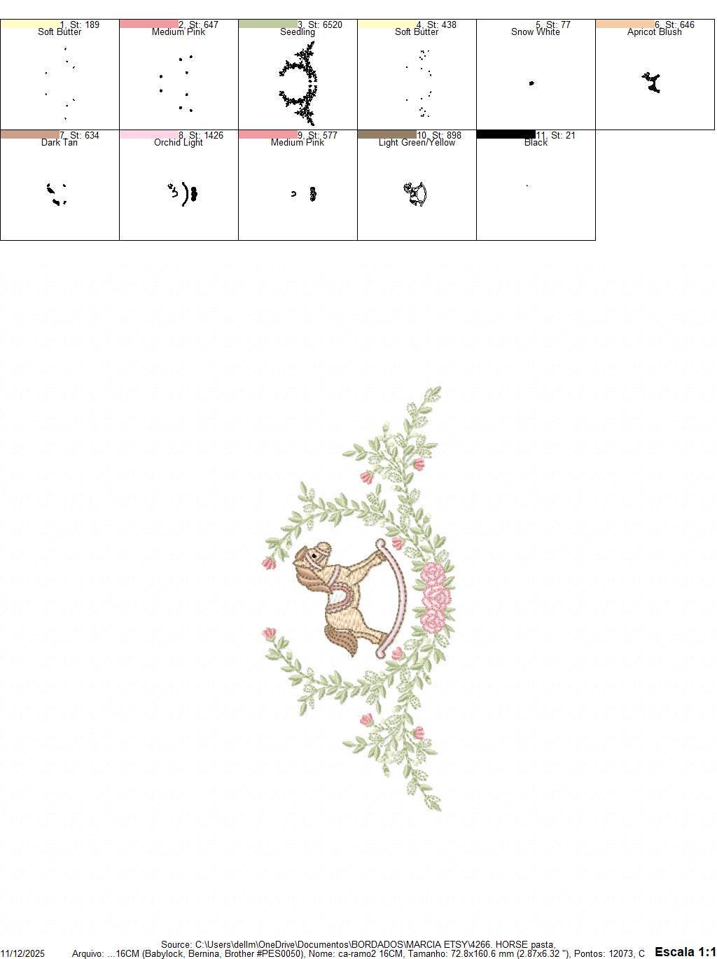 Toy Horse embroidery design - Baby boy rocking horse laurel frame machine embroidery pattern - Instant digital download pes jef hus dst vp3