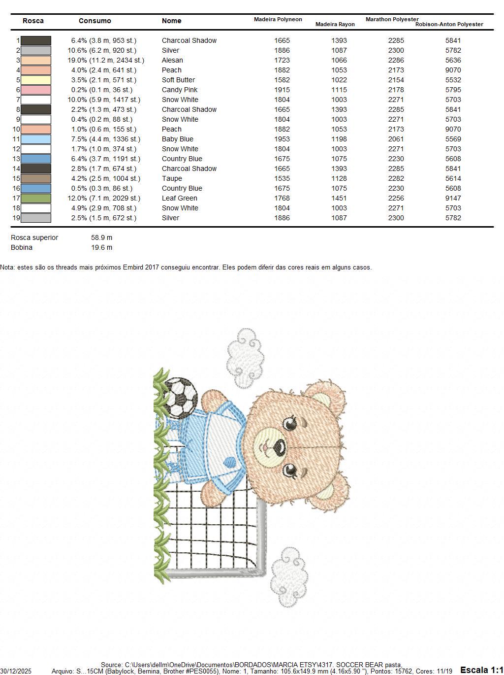 Soccer player embroidery designs - Baby Boy Bear machine embroidery file - Boy with soccer ball file - Instant digital download pes jef dst