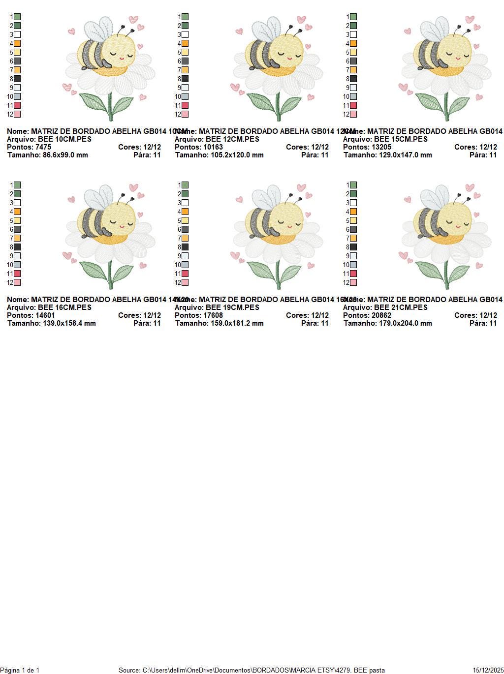 Bee embroidery design - Bee sleeping in daisy flower machine embroidery pattern - Beekeeping Kitchen Towel file - Instant digital download