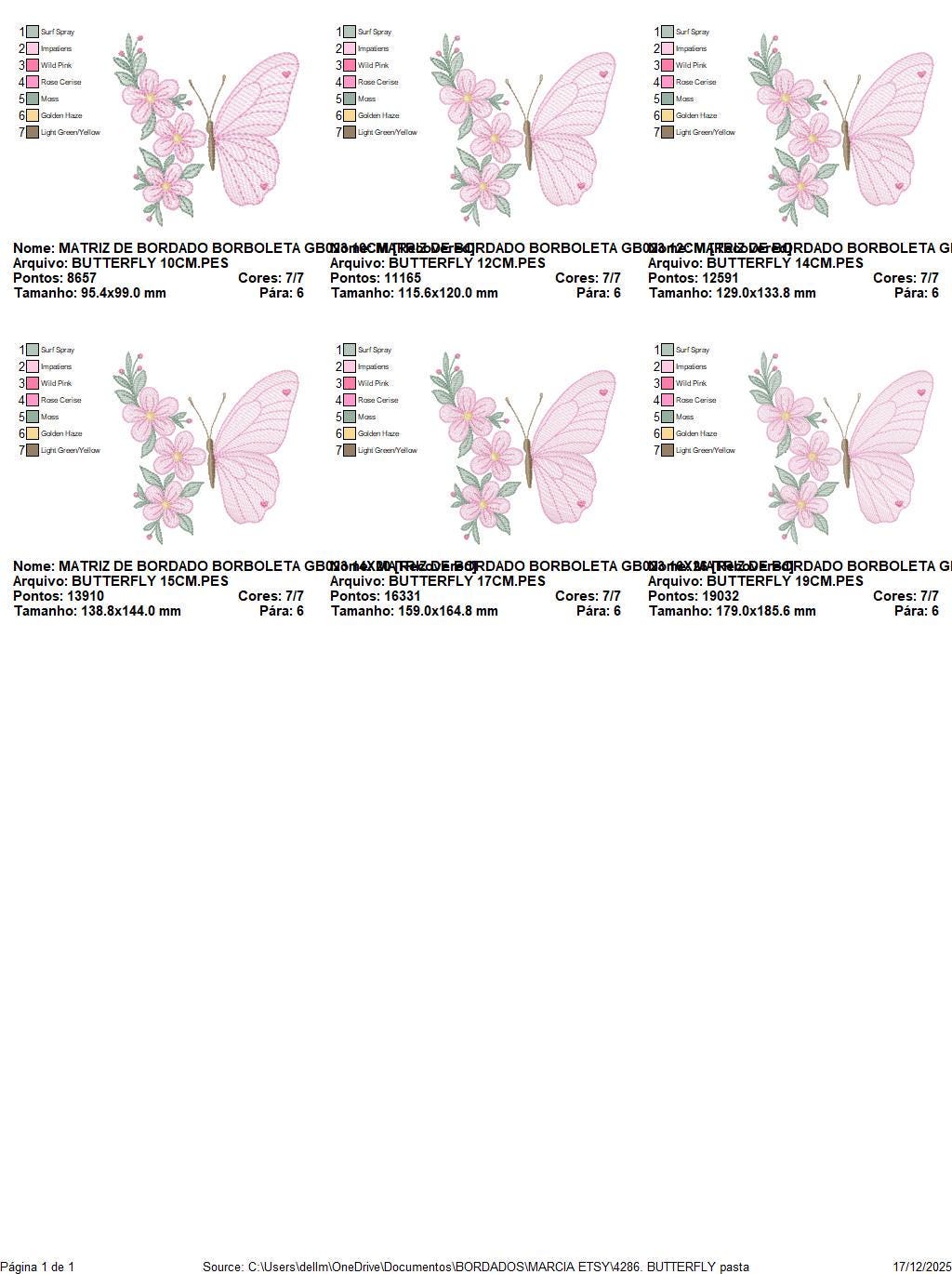 Butterfly embroidery designs - Flower machine embroidery pattern - Floral Kitchen towel file - Instant digital download pes jef dst hus vp3