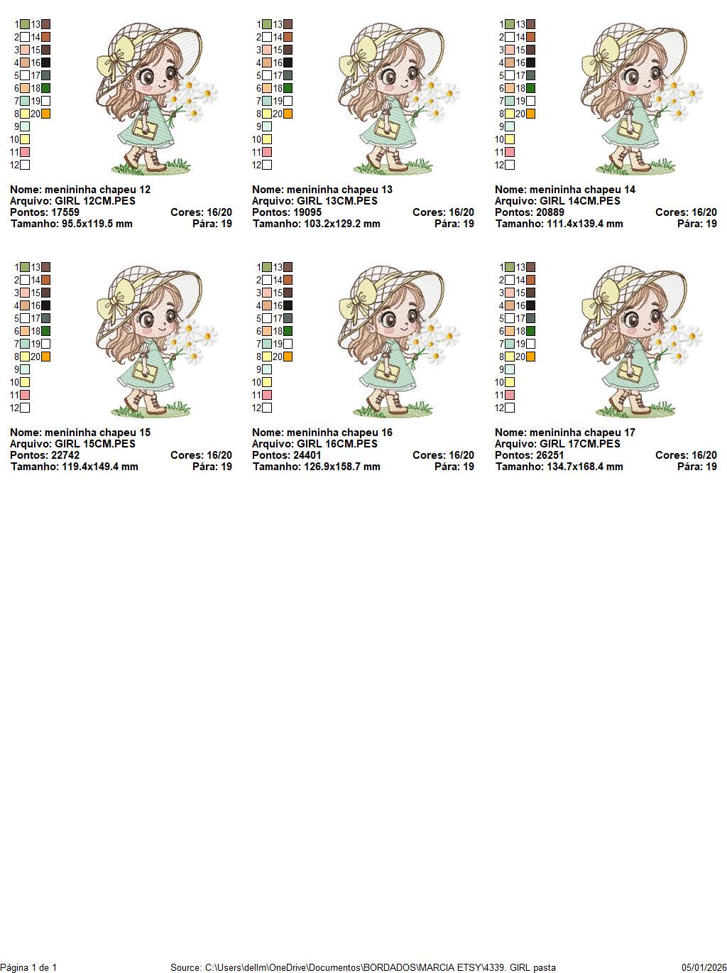 Baby girl with teddy bear embroidery designs - Princess with daisies, long hair, hat machine embroidery pattern - Instant digital download