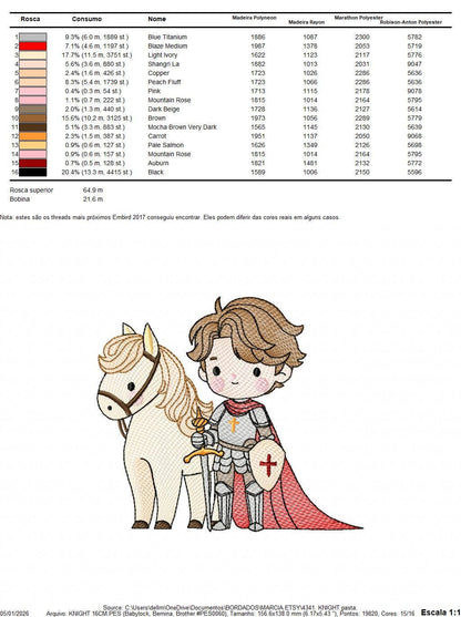 Prince embroidery designs - Knight King with horse machine embroidery pattern - Baby boy Fairytale file - Instant digital download pes jef