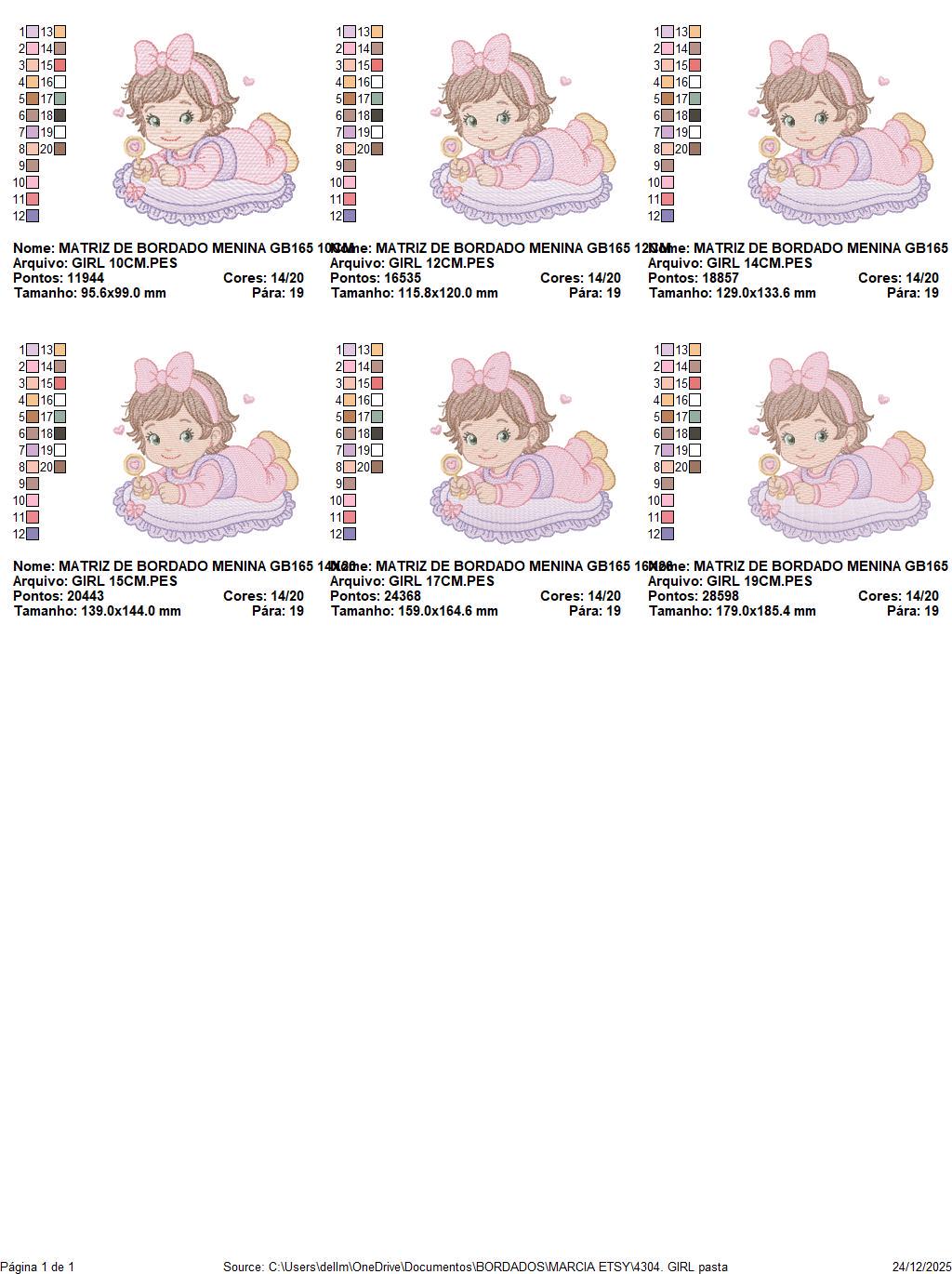 Baby girl with rattle embroidery designs - Princess with short hair and lace machine embroidery pattern - Instant digital download pes jef