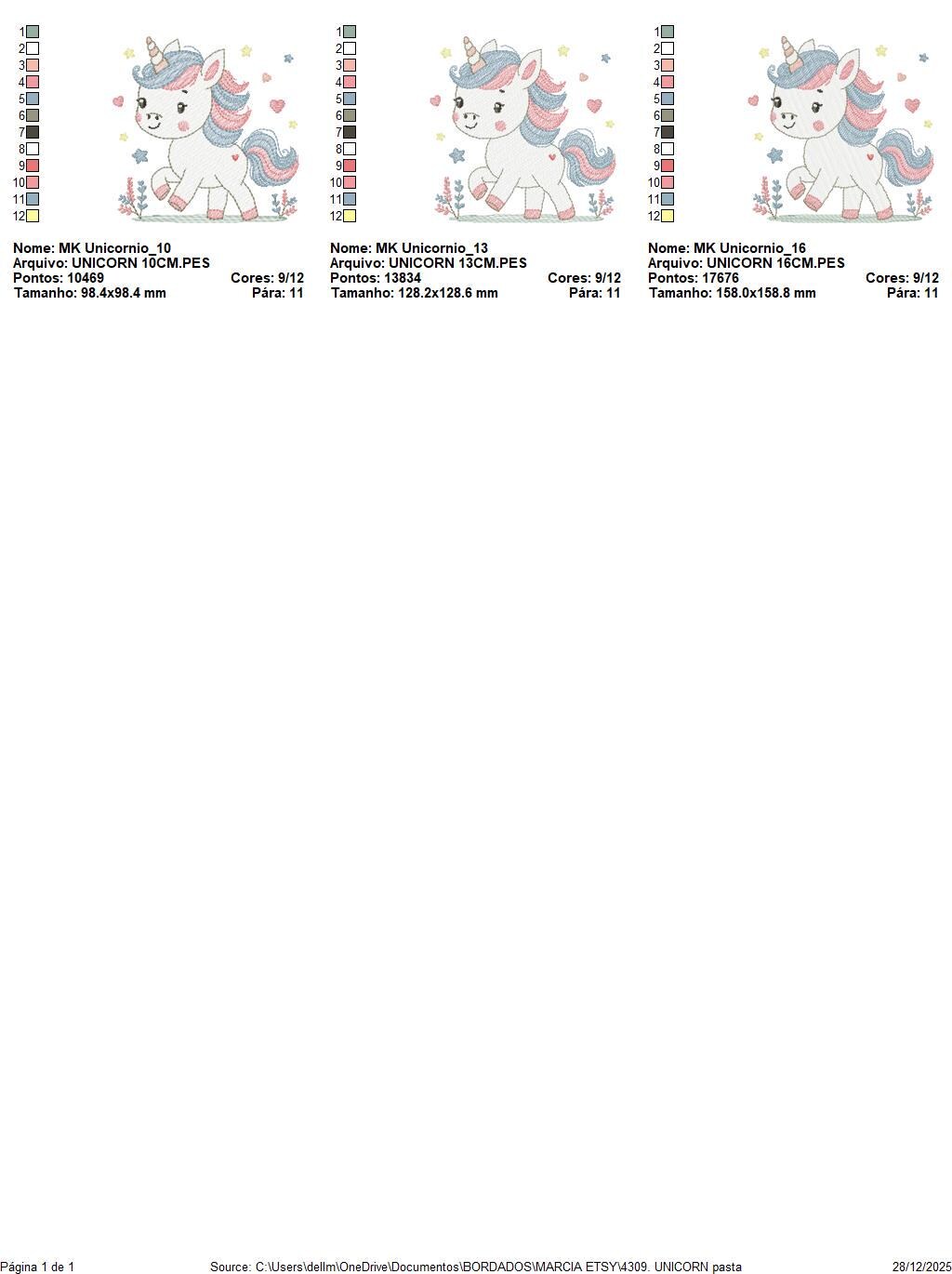 Unicorn embroidery designs - Baby Girl Pony machine embroidery pattern - Fairy tale magical fantasy file - Instant digital download pes jef