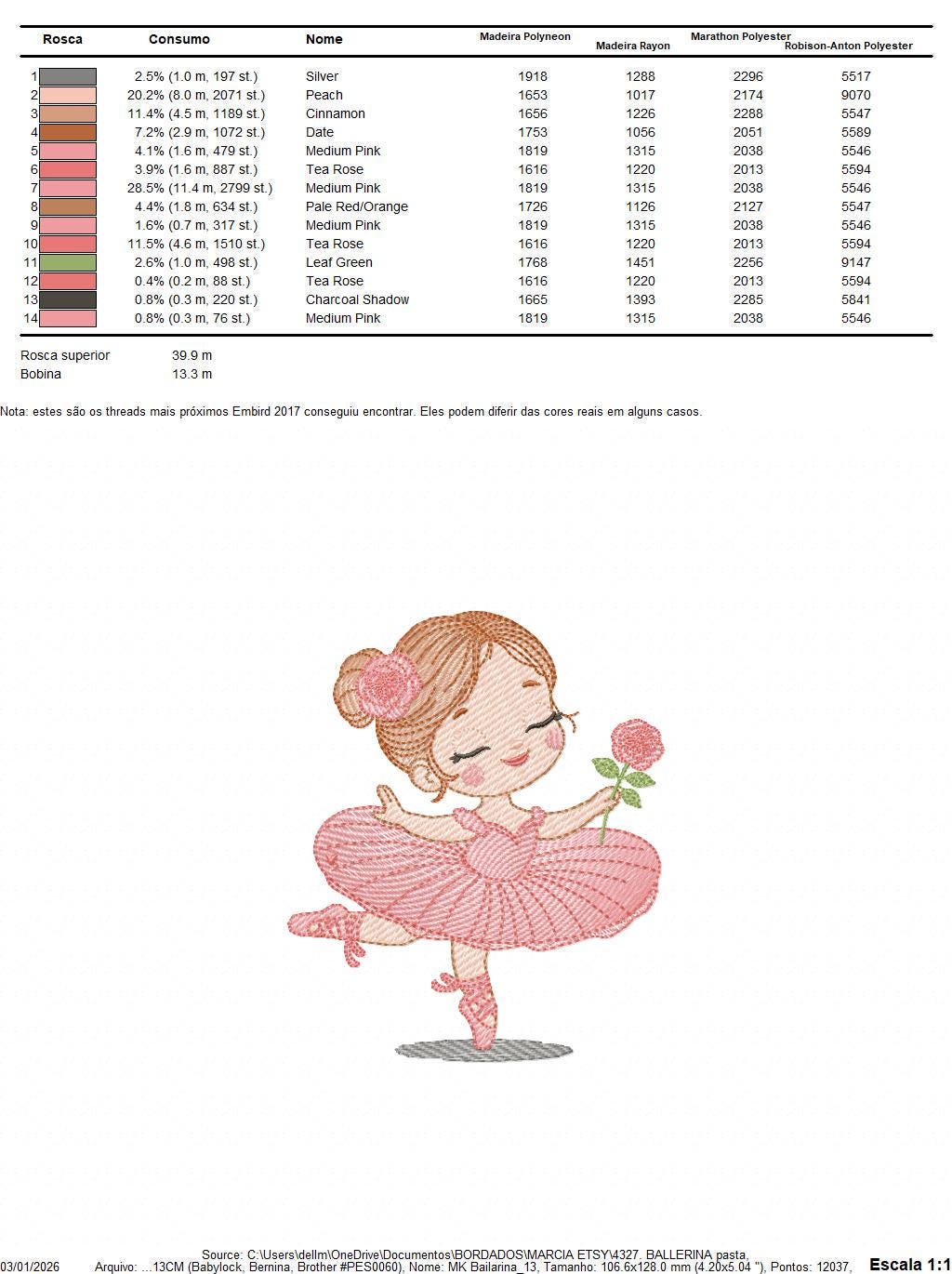 Ballerina embroidery designs - Ballet dancer with flowers machine embroidery pattern - Baby girl with flowers - Instant digital download pes