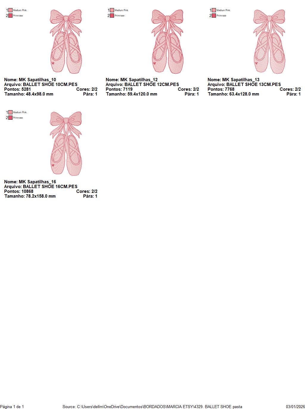 Ballerina shoes embroidery designs - Ballet dancer slipper machine embroidery pattern - Baby girl file - Instant digital download pes jef