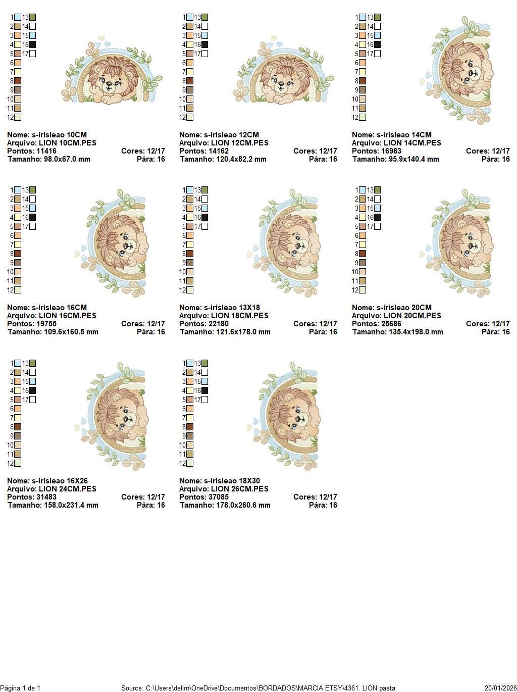 Lion embroidery designs - Safari wild animal machine embroidery pattern - Baby boy file - Rainbow and flowers - Instant digital download pes