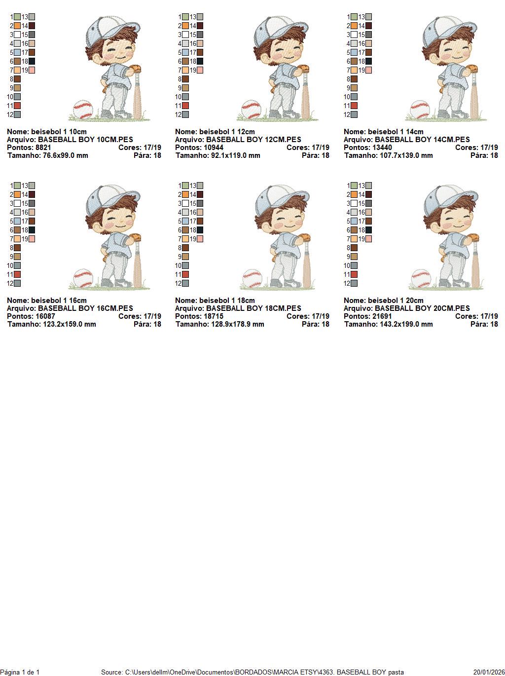 Baseball player embroidery designs - Baby Boy Player machine embroidery file - Boy with baseball uniform file - Instant digital download jef