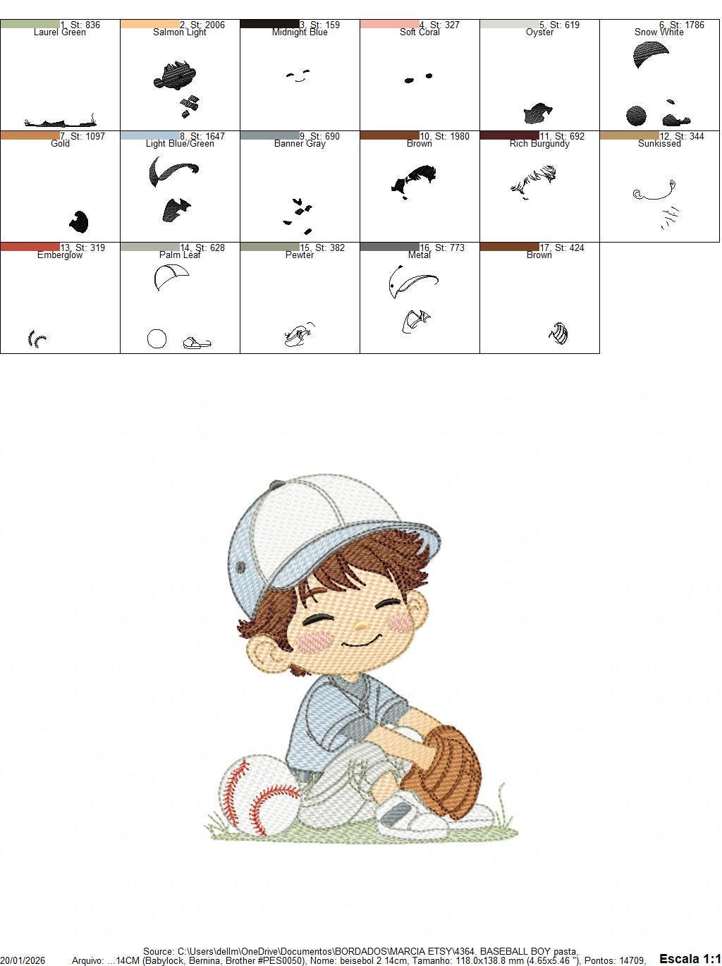 Baseball player embroidery designs - Baby Boy Player machine embroidery file - Boy with baseball uniform file - Instant digital download pes