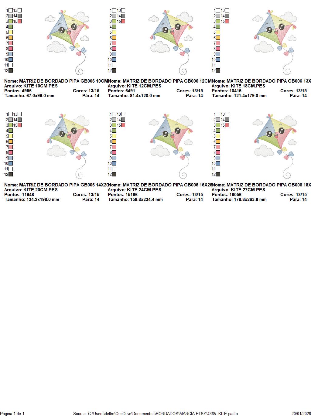 Colorful Kite embroidery designs - Baby Boy Toy machine embroidery pattern - Sunning sky flying clouds - Instant digital download pes jef