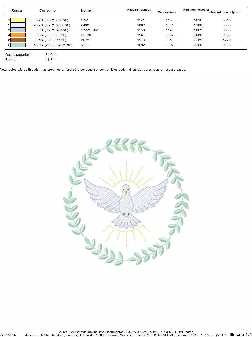 Dove embroidery designs - Holy Spirit machine embroidery pattern - Catholic Religious Eucharist file - Instant digital download pes jef dst